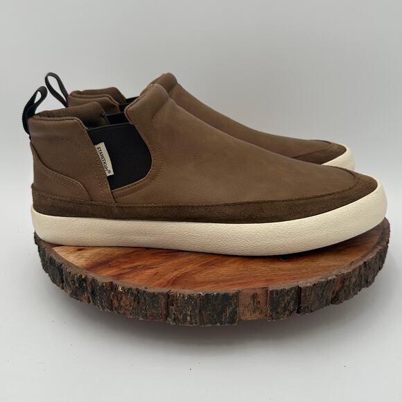 Staheekum Mens Chelsea Shoes 9M Brown Memory Foam Mesh Lining NWOB Travel Preppy - Picture 5 of 11